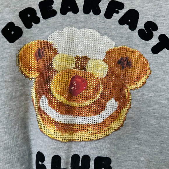 Jeremy Scott Breakfast Club Raglan Sweater Dress In Grey (Medium) - Picture 4 of 5